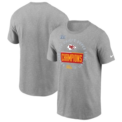 Футболка Kansas City Chiefs Nike Super Bowl LVII Champions Locker Room Trophy Collection - Gray