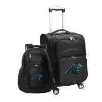 Carolina Panthers MOJO Black Softside Carry-On & Backpack Set