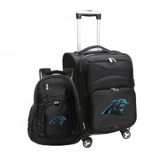 Carolina Panthers MOJO Black Softside Carry-On & Backpack Set