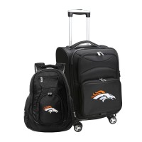 Denver Broncos MOJO Black Softside Carry-On & Backpack Set