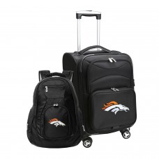 Denver Broncos MOJO Black Softside Carry-On & Backpack Set