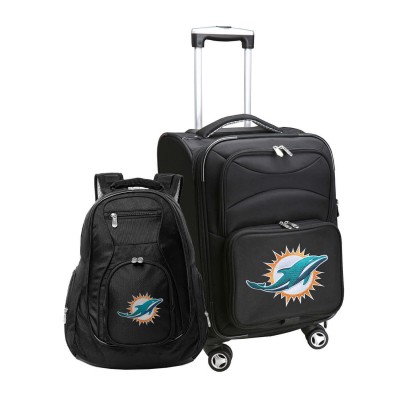 Чемодан и рюкзак Miami Dolphins MOJO Softside - Black