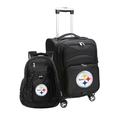 Pittsburgh Steelers MOJO Black Softside Carry-On & Backpack Set