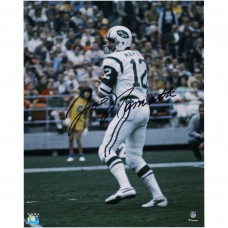 Joe Namath New York Jets Autographed Fanatics Authentic 16 x 20 White Jersey in Pocket Photograph Joe Namath New York Jets Autographed Fanatics Authentic 16 x 20 White Jersey in Pocket Photograph