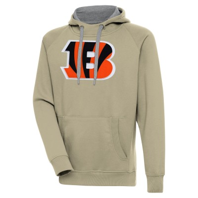 Толстовка Cincinnati Bengals Antigua Primary Logo Victory - Khaki