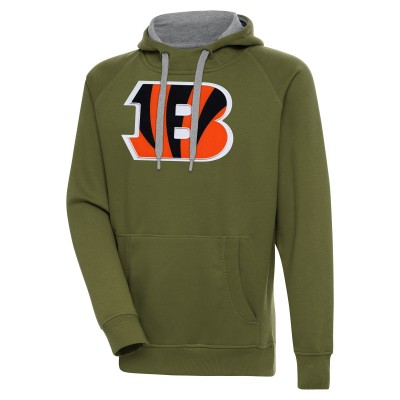 Толстовка Cincinnati Bengals Antigua Primary Logo Victory - Olive