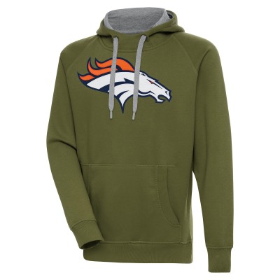 Толстовка Denver Broncos Antigua Primary Logo Victory - Olive