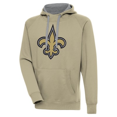 Толстовка New Orleans Saints Antigua Primary Logo Victory - Khaki