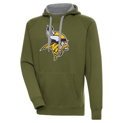 Толстовка Minnesota Vikings Antigua Primary Logo Victory - Olive