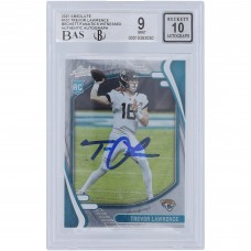 Trevor Lawrence Jacksonville Jaguars Autographed 2021 Panini Absolute #101 Beckett Fanatics Witnessed Authenticated 9/10 Rookie Card