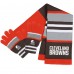 WoCleveland Browns WEAR by Erin Andrews Stripe Glove & Scarf Set