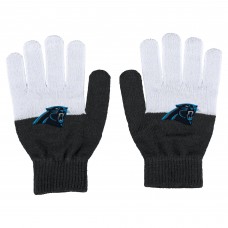 WoCarolina Panthers WEAR by Erin Andrews Color-Block Gloves