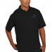 Carolina Panthers Antigua Black Pique Xtra-Lite Polo