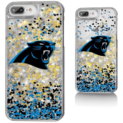 Чехол на iPhone Carolina Panthers iPhone with Confetti Design - оригинальные аксессуары NFL Каролина Пантэрз