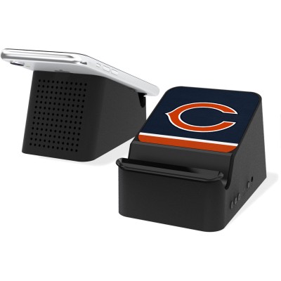 Колонка Bluetooth с беспроводной зарядкой для Apple и Samsung Chicago Bears - оригинальные аксессуары NFL Чикаго Бирз