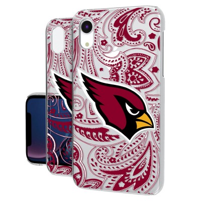 Чехол на iPhone Arizona Cardinals iPhone Clear Paisley Design - оригинальные аксессуары NFL Аризона Кардиналс