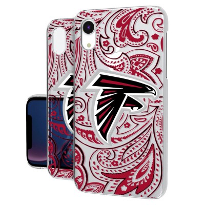 Чехол на iPhone Atlanta Falcons iPhone Clear Paisley Design - оригинальные аксессуары NFL Атланта Фэлконс