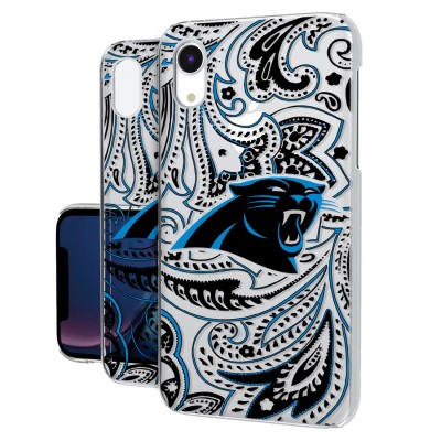 Чехол на iPhone Carolina Panthers iPhone Clear Paisley Design - оригинальные аксессуары NFL Каролина Пантэрз