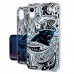 Чехол на iPhone Carolina Panthers iPhone Clear Paisley Design - оригинальные аксессуары NFL Каролина Пантэрз