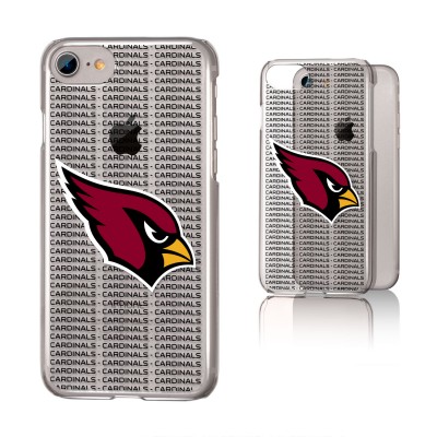 Чехол на iPhone Arizona Cardinals iPhone Clear Text Backdrop Design - оригинальные аксессуары NFL Аризона Кардиналс