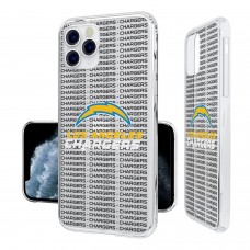 Чехол на iPhone Los Angeles Chargers iPhone Clear Text Backdrop Design
