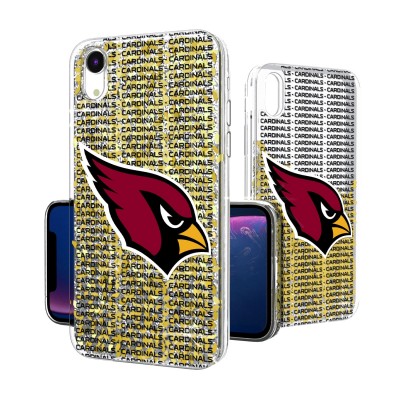 Чехол на iPhone Arizona Cardinals iPhone Text Backdrop Design - оригинальные аксессуары NFL Аризона Кардиналс