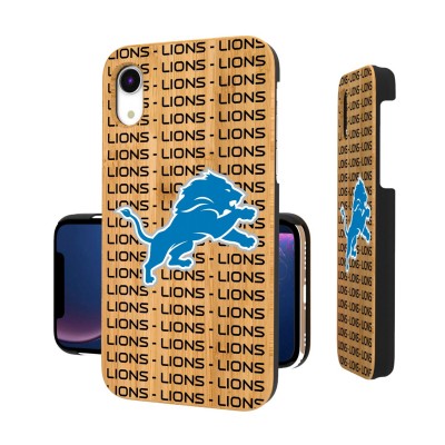 Чехол на iPhone Detroit Lions iPhone Bamboo Text Backdrop Design