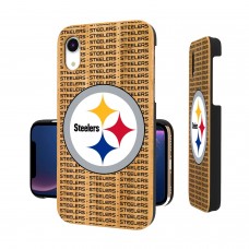 Чехол на iPhone Pittsburgh Steelers iPhone Bamboo Text Backdrop Design
