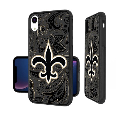 Чехол на телефон Чехол на iPhone New Orleans Saints iPhone Paisley Design Bump