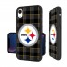 Чехол на телефон Чехол на iPhone Pittsburgh Steelers iPhone Plaid Design Bump