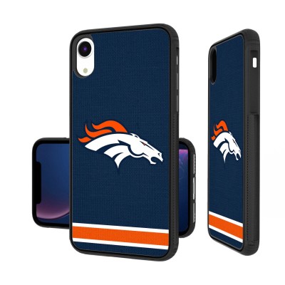 Чехол на телефон Чехол на iPhone Denver Broncos iPhone Stripe Design Bump