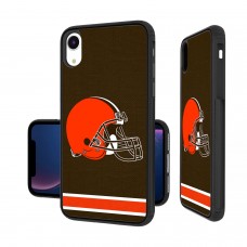 Чехол на iPhone Cleveland Browns iPhone Stripe Design Bump Case