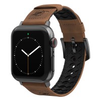 Браслет Miami Dolphins Groove Life 38-40mm Leather Apple Watch - Tan