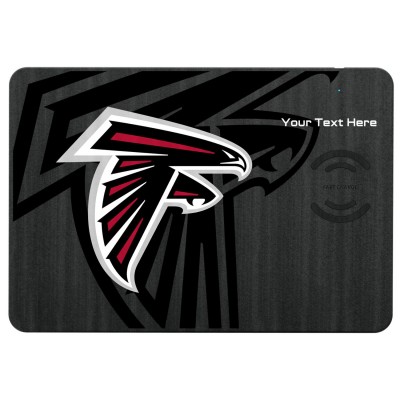 Именной коврик для мышки с зарядкой Atlanta Falcons - оригинальные аксессуары NFL Атланта Фэлконс