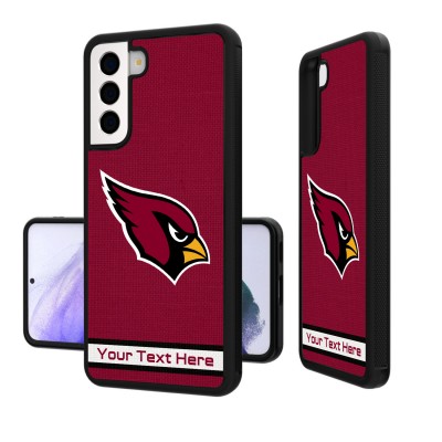 Именной чехол на телефон Samsung Arizona Cardinals Stripe Design Galaxy - оригинальные аксессуары NFL Аризона Кардиналс