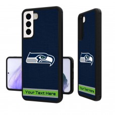 Именной чехол на телефон Samsung Seattle Seahawks Stripe Design Galaxy