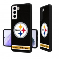 Именной чехол на телефон Samsung Pittsburgh Steelers Stripe Design Galaxy