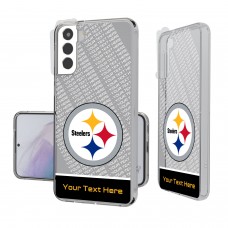 Именной чехол на телефон Samsung Pittsburgh Steelers Endzone Plus Design Galaxy