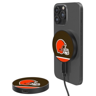 Беспроводное зарядное устройство Cleveland Browns 10-Watt Stripe Design - оригинальные аксессуары NFL Кливлэнд Браунс