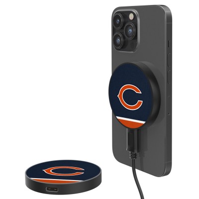 Беспроводное зарядное устройство Chicago Bears 10-Watt Stripe Design - оригинальные аксессуары NFL Чикаго Бирз